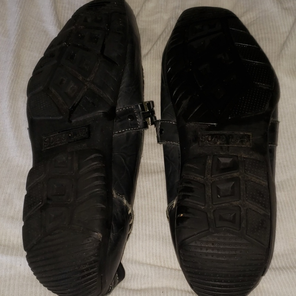 Mens Soho lab leather loafers